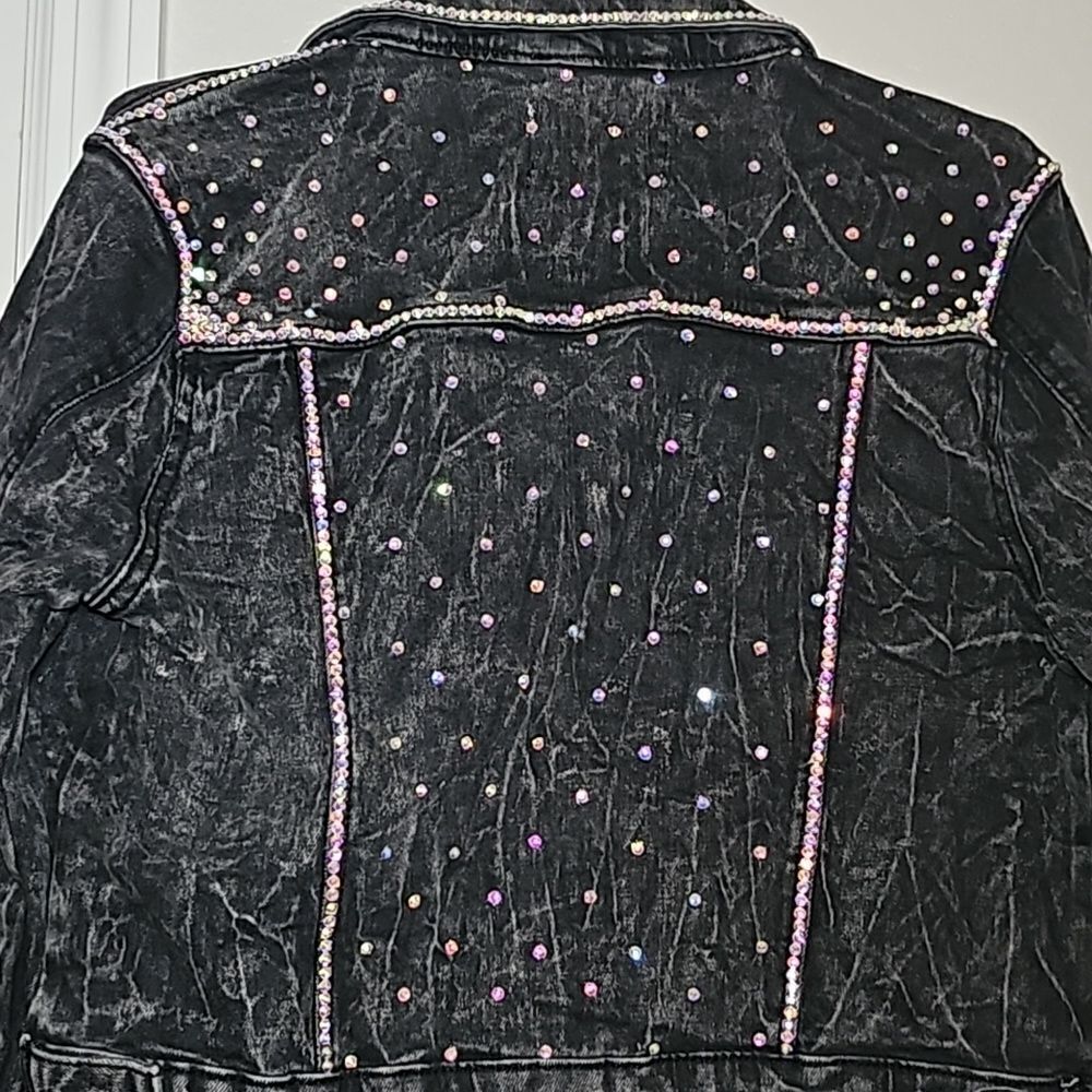 Custom Bling Jean Jacket - Picture 9 of 14